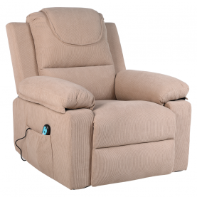 Masszázsfunkciós. donthető fotel fűtéssel. barna. LIFTELO