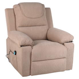 Masszázsfunkciós. donthető fotel fűtéssel. barna. LIFTELO