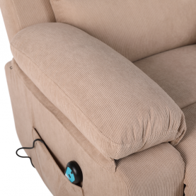 Masszázsfunkciós. donthető fotel fűtéssel. barna. LIFTELO