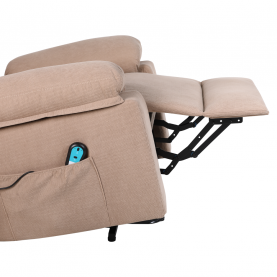 Masszázsfunkciós. donthető fotel fűtéssel. barna. LIFTELO