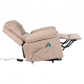 Masszázsfunkciós. donthető fotel fűtéssel. barna. LIFTELO