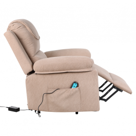 Masszázsfunkciós. donthető fotel fűtéssel. barna. LIFTELO