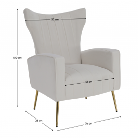 Relaxfotel. bézs Velvet szovet. BARET