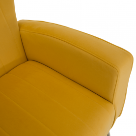 Relaxfotel. sárga Velvet szovet. BARET