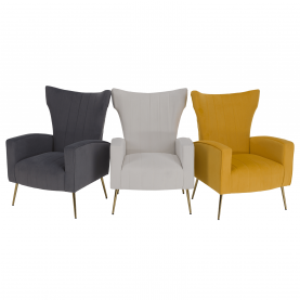 Relaxfotel. sárga Velvet szovet. BARET