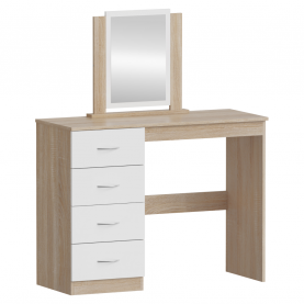 Fésülkodőasztal. sonoma tolgy/fehér. KLEVIS
