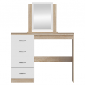 Fésülkodőasztal. sonoma tolgy/fehér. KLEVIS