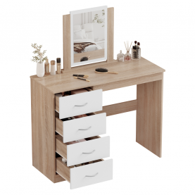 Fésülkodőasztal. sonoma tolgy/fehér. KLEVIS