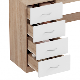 Fésülkodőasztal. sonoma tolgy/fehér. KLEVIS