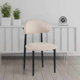 Étkezőszék. bézs szovet/fekete. ZAJDA TYP 1