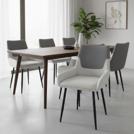 Étkezőszék. szürke/fekete. ADRINA