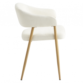 Dizájner étkezőszék. krémszínű/bükk. NIZAR TYP 1 Dizájner étkezőszék. krémszínű/bükk. NIZAR TYP 1