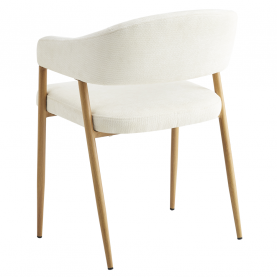 Dizájner étkezőszék. krémszínű/bükk. NIZAR TYP 1 Dizájner étkezőszék. krémszínű/bükk. NIZAR TYP 1