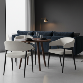 Dizájner étkezőszék. világosszürke/fekete. NIZAR TYP 2 Dizájner étkezőszék. világosszürke/fekete. NIZAR TYP 2
