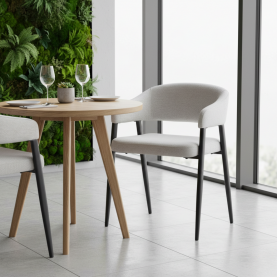 Dizájner étkezőszék. világosszürke/fekete. NIZAR TYP 2 Dizájner étkezőszék. világosszürke/fekete. NIZAR TYP 2