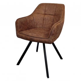 Forgó étkezőszék. sotétbarna szovet csiszolt bőr hatással. SAMANTA
