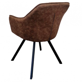 Forgó étkezőszék. sotétbarna szovet csiszolt bőr hatással. SAMANTA