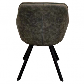 Forgó étkezőszék. zold szovet csiszolt bőr hatással. SAMANTA