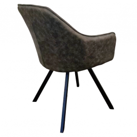 Forgó étkezőszék. zold szovet csiszolt bőr hatással. SAMANTA