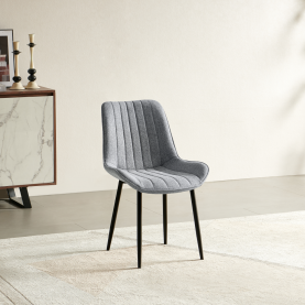 Étkezőszék. világosszürke/fekete. ZAJRA