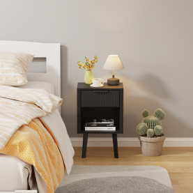 Éjjeliszekrény. fekete. TOBI Éjjeliszekrény. fekete. TOBI