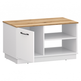 Dohányzóasztal. fehér/evoke tolgy. VELIS 1D