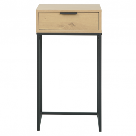 Kisasztal fiókkal. tolgy/fekete. LERTOS