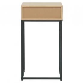 Kisasztal fiókkal. tolgy/fekete. LERTOS