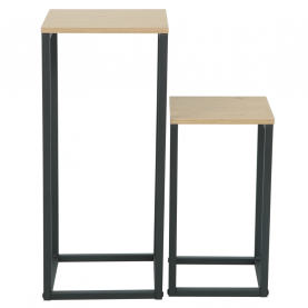 Kisasztalok. 2 db-os szett. tolgy/fekete. TOLSOS