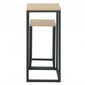 Kisasztalok. 2 db-os szett. tolgy/fekete. TOLSOS