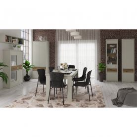 Kihúzható étkezőasztal. kasmír. 160-210x91 cm. KAROS