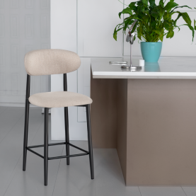 Bárszék. bézs szovet/fekete. ZAJDA TYP 2