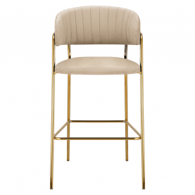 Design bárszék. bézs Velvet szovet/gold króm arany. DASMIN NEW TYP 2 Design bárszék. bézs Velvet szovet/gold króm arany. DASMIN NEW TYP 2