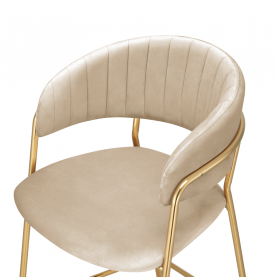 Design bárszék. bézs Velvet szovet/gold króm arany. DASMIN NEW TYP 2 Design bárszék. bézs Velvet szovet/gold króm arany. DASMIN NEW TYP 2