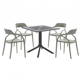 Rakásolható szék. szürke. ALFIO