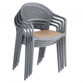 Rakásolható szék. szürke/bézs. LADIS