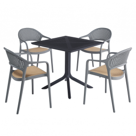 Rakásolható szék. szürke/bézs. LADIS