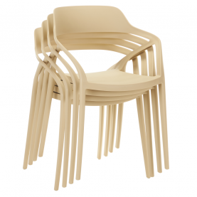 Rakásolható szék. szürkésbarna Taupe. ALFIO