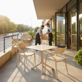 Rakásolható szék. szürkésbarna Taupe. ALFIO