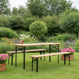 Sorpad garnitúra 1+2. fa/fém. természetes/fekete. LORIS