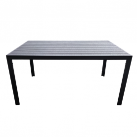 Kerti asztal. alumínium. fekete. ZINAN