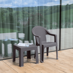 Kerti kisasztal rakásolható. szürke. ZAMA