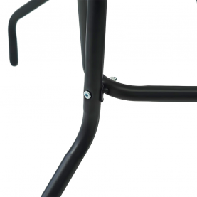 Étkezőasztal. fekete acél/edzett üveg. DEMAT NEW TYP 2