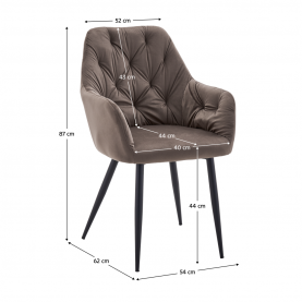Design fotel. barna Velvet szovet. VERIO NEW Design fotel. barna Velvet szovet. VERIO NEW