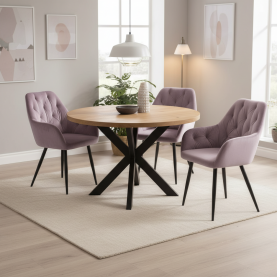 Design fotel. rózsaszín Velvet szovet. VERIO NEW