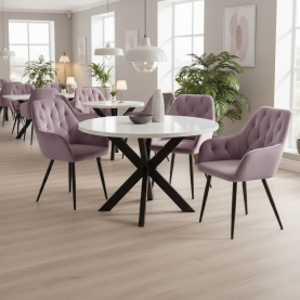 Design fotel. rózsaszín Velvet szovet. VERIO NEW
