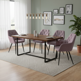 Design fotel. rózsaszín Velvet szovet. VERIO NEW