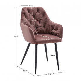 Design fotel. sotét rózsaszín Velvet szovet. VERIO NEW Design fotel. sotét rózsaszín Velvet szovet. VERIO NEW