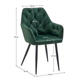 Design fotel. sotétzold Velvet szovet. VERIO NEW Design fotel. sotétzold Velvet szovet. VERIO NEW