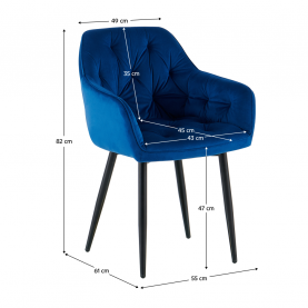 Dizájnos fotel. kék Velvet szovet. FEDRIS 2 NEW Dizájnos fotel. kék Velvet szovet. FEDRIS 2 NEW